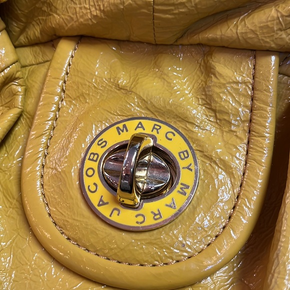 Yellow Leather marc Jacobs Bowling bag Patent Leather - Picture 2 of 3